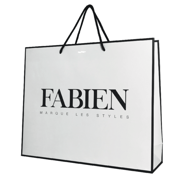 Sac luxe boutique de vêtement en papier personnalisé