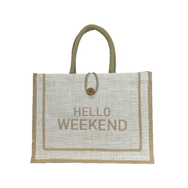 Sac de plage en jute