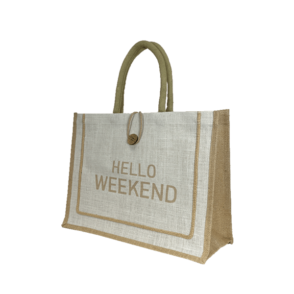 sac de plage en jute